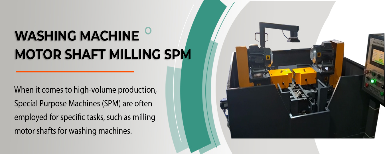 Washing Machine Motor Shaft Milling SPM